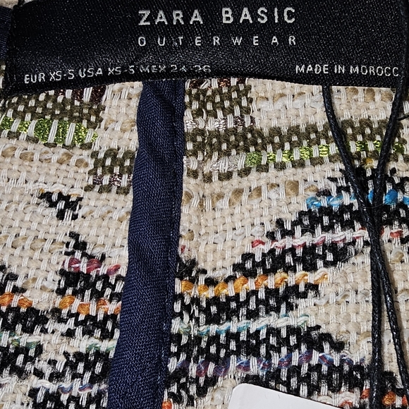 Zara Jacquard Fringe Coatigan (See Measurements for fit.) - Picture 7 of 15